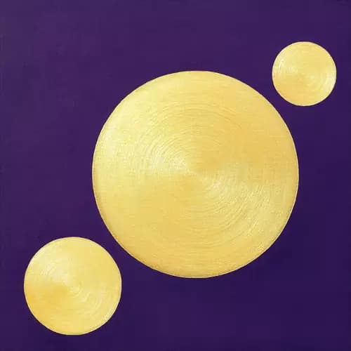 ALESSIA LU:Golden Disks on Violet,2019