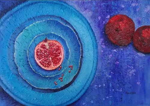 OLENA KHARCHYSHYNA:Pomegranates #7,2021