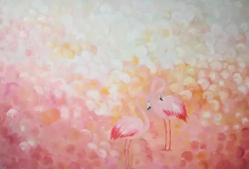 ALINA  OL:Flamingos in the clouds,2021