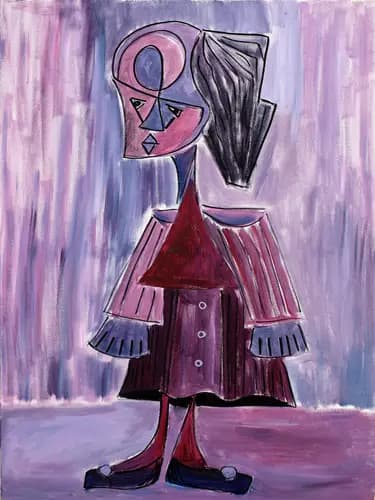 ANDONOSKI:Girl standing in the rain ,2020