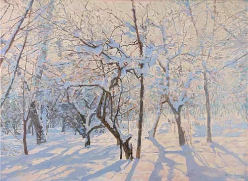 KOZHINART:Apple trees in the snow,2013