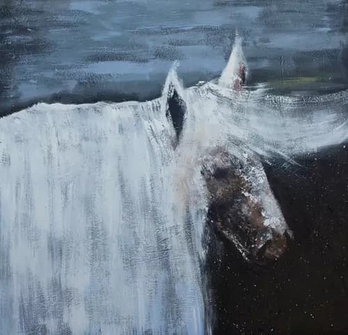 LARISA SIVERINA:White horse,2021