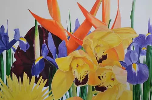 AGNES LEFEVRE:Iris and orchids,2015