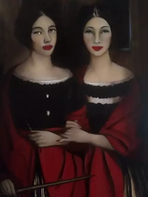 LUCIANALIVIARTIST:The two  sisters,2018