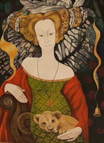 BINOVSKA:Lady and cat,2011