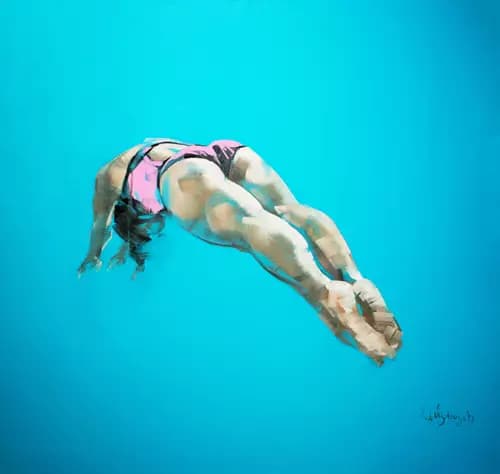 OLEKSANDR VOYTOVYCH:Diving 2 (series When we are free),2022
