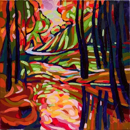 OLHA HRYTSENKO:Colorful riverbank,2021