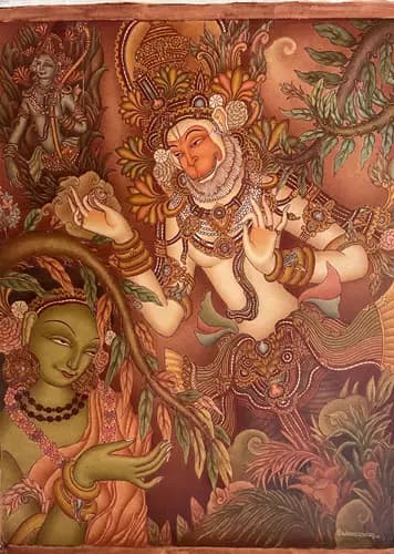 P K SADANANDAN:Hanuman with Seetha,2009
