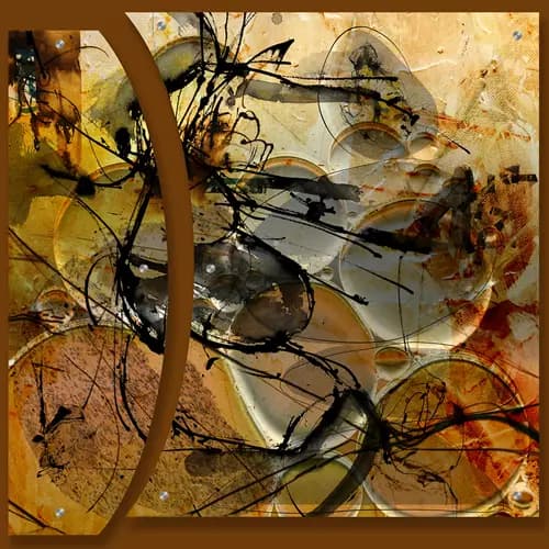 LYNNE GODINA-ORME | LYNNEGOART | ABSTRACT ARTIST:Rise To The Top - Diptych,2022
