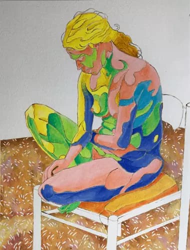 JACK VINTEN:Nude on chair ,2000