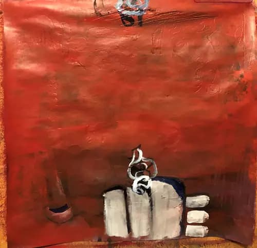 MIRA NITZA: Red Painting ,2020