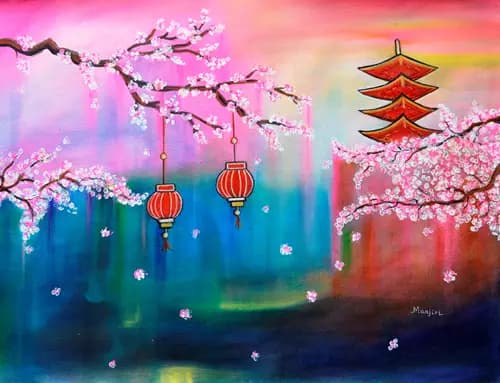 MANJIRI KANVINDE:The Dreamy Cherry Blossom,2021