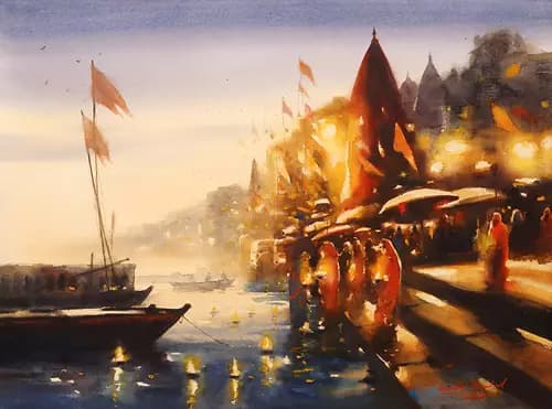 ANANTA MANDAL:Varanasi Ghat,2020
